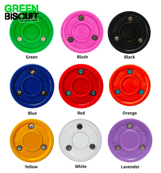 MOSKITO CUSTOM Green Biscuit Original Off-Ice Hockey Puck