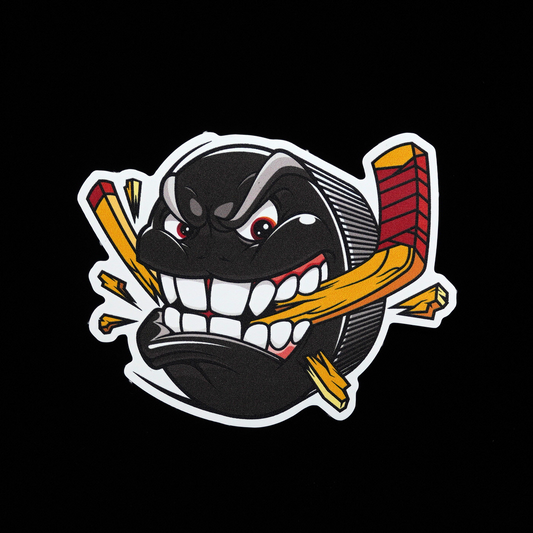 MOSKITO HOCKEY STICKER Design ANGRY PUCK I