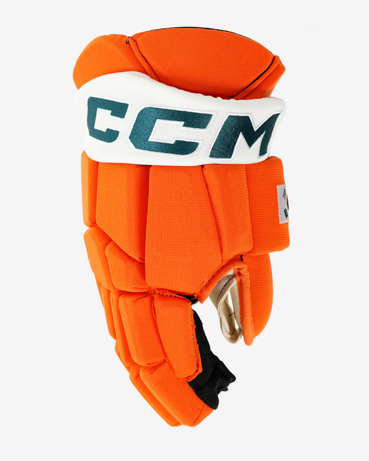 CCM Korea Limited C85-6 Glove Orange/Green Ice Hockey Glove