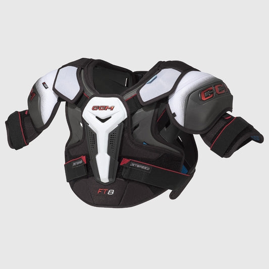 CCM Jet Speed FT8 Junior Ice Hockey Protection Set Shoulder Pads + Elbow Pads + Shin Guards
