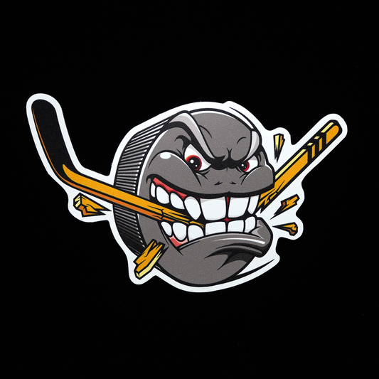 MOSKITO HOCKEY STICKER Design ANGRY PUCK II
