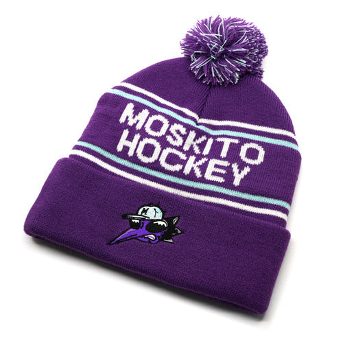 MOSKITO POM POM Beanie PURPLE