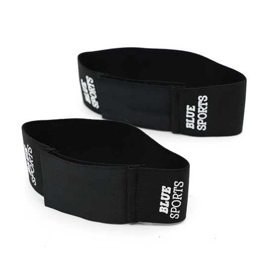 Blue Sports Shin Guard Straps Two Sizes