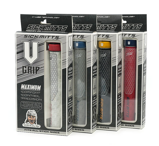SICKMITTS V Grip Black Base Ice Hockey Stick Grip