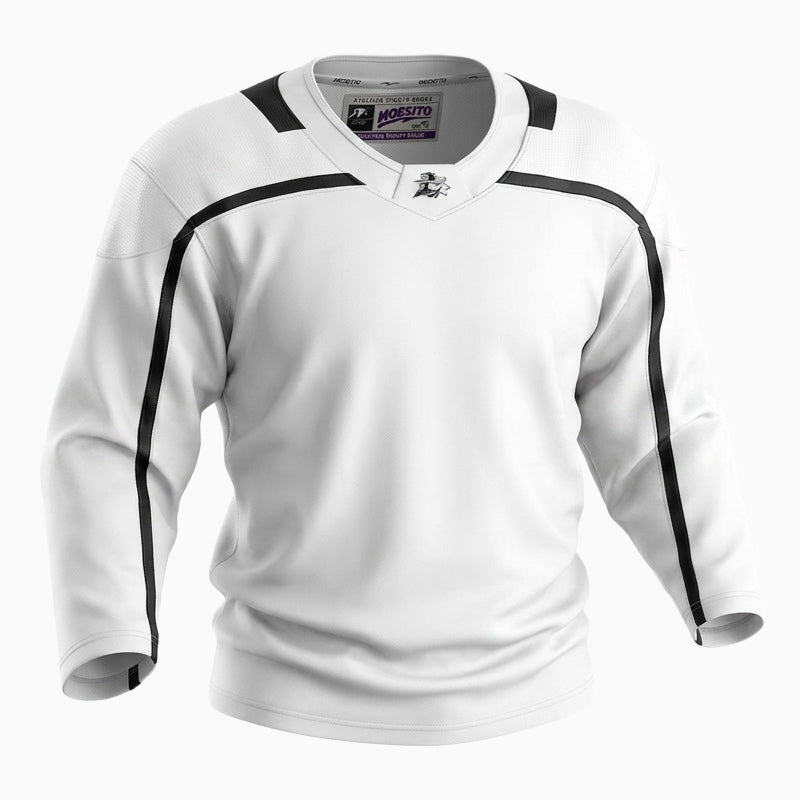 MOSKITO CUSTOM WHITE STRIPE II Ice Hockey Practice Jersey