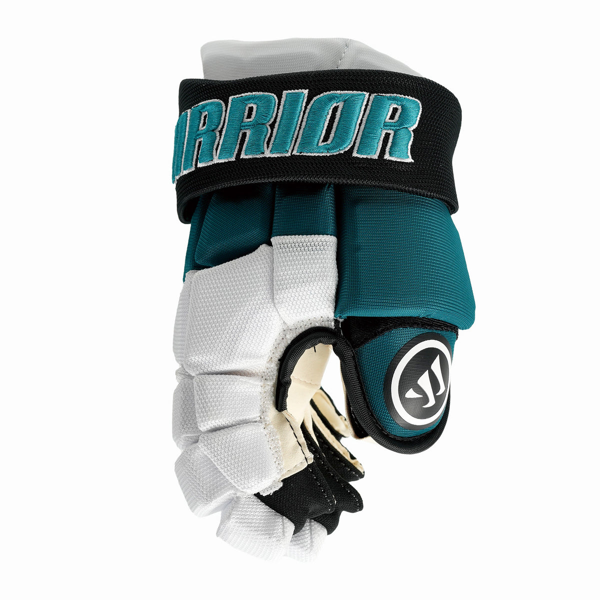 Warrior Covert Pro Custom Junior Ice Hockey Gloves White/Teal 10,11,12 inch