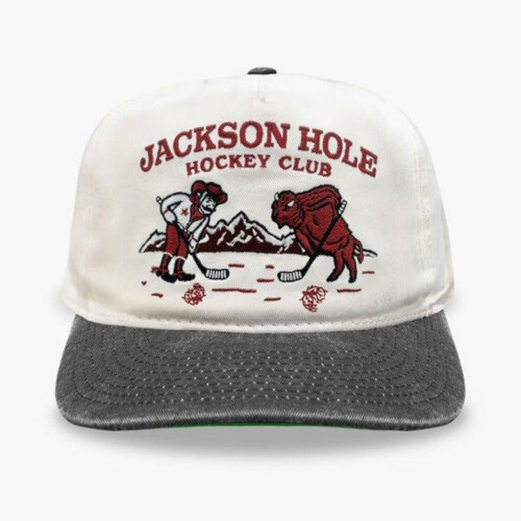 Celly Jackson Hole Hockey Club Snapback : Cream