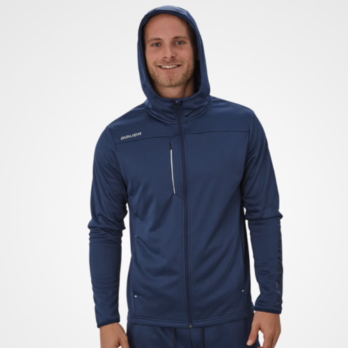 BAUER VAPOR FLEECE ZIP HOODIE NAV Senior