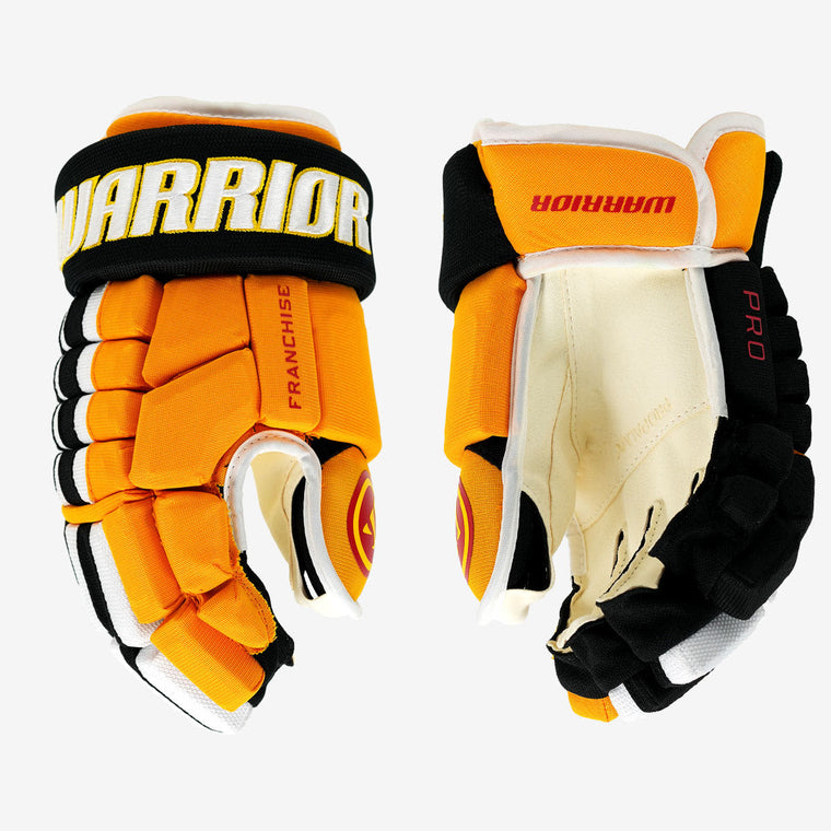 Warrior Franchise Custom Mustard/Black/White Ice Hockey Glove