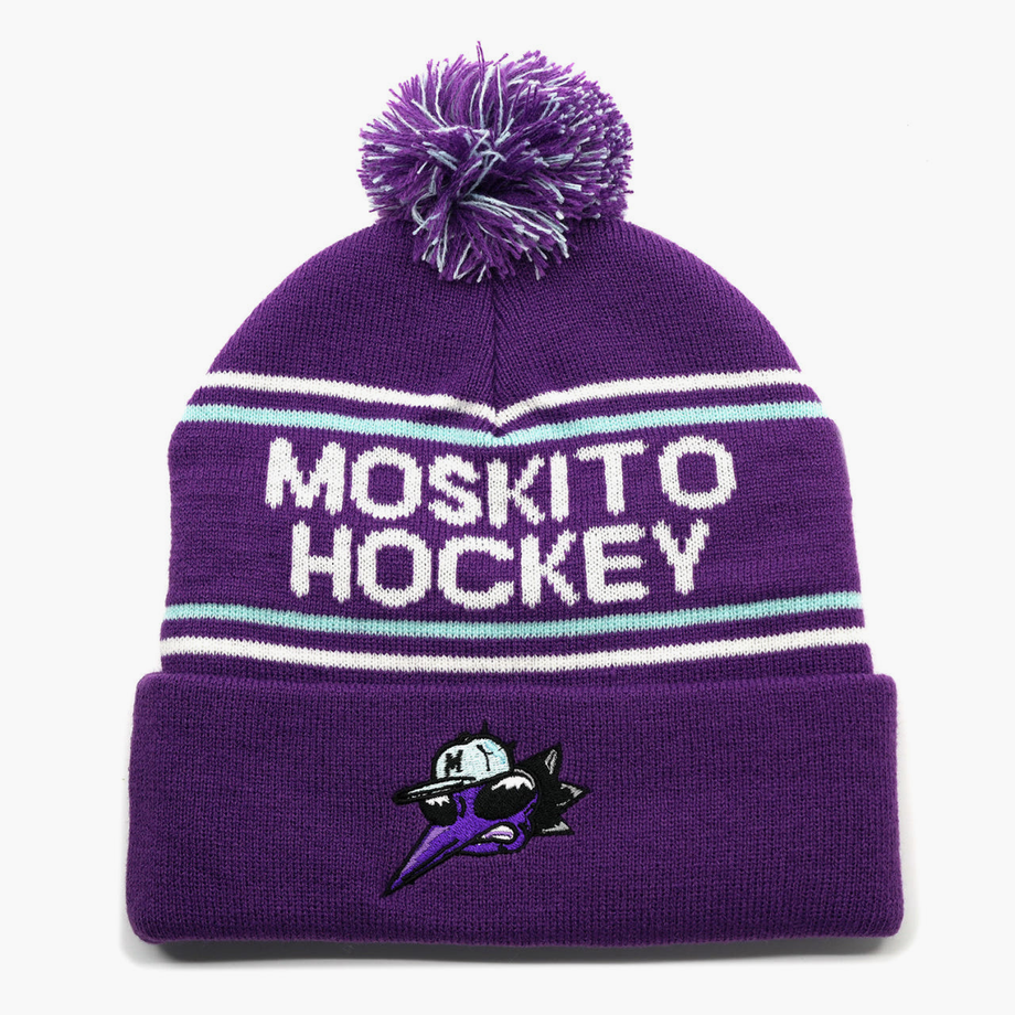 MOSKITO POM POM Beanie PURPLE