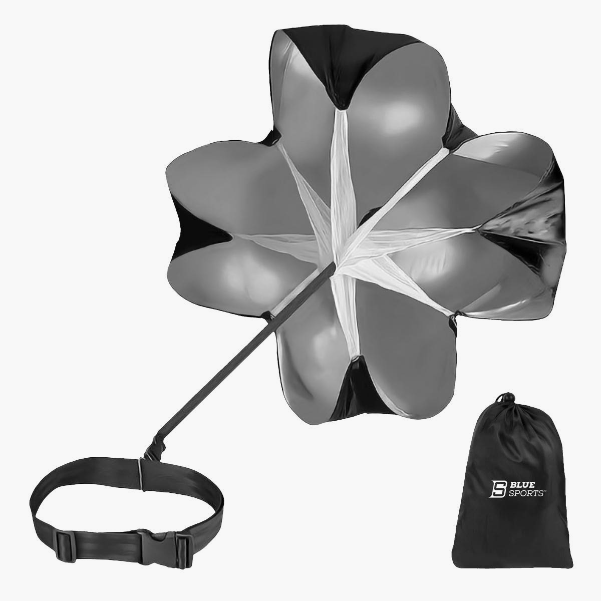 Blue Sports Ice Hockey Speed Chute Training Parachute