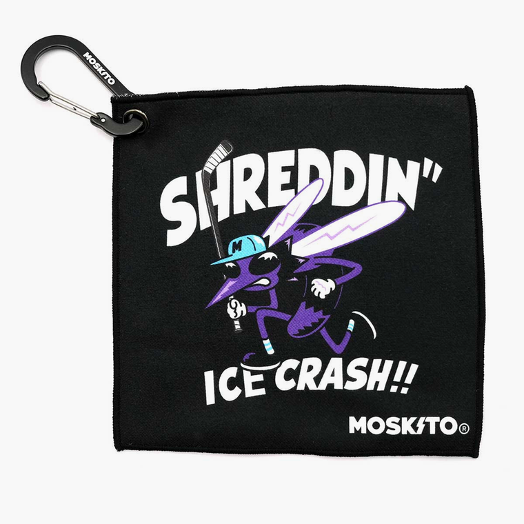 MOSKITO Ice Hockey Skate Blade Towel SHREDDIN BLACK/WHITE