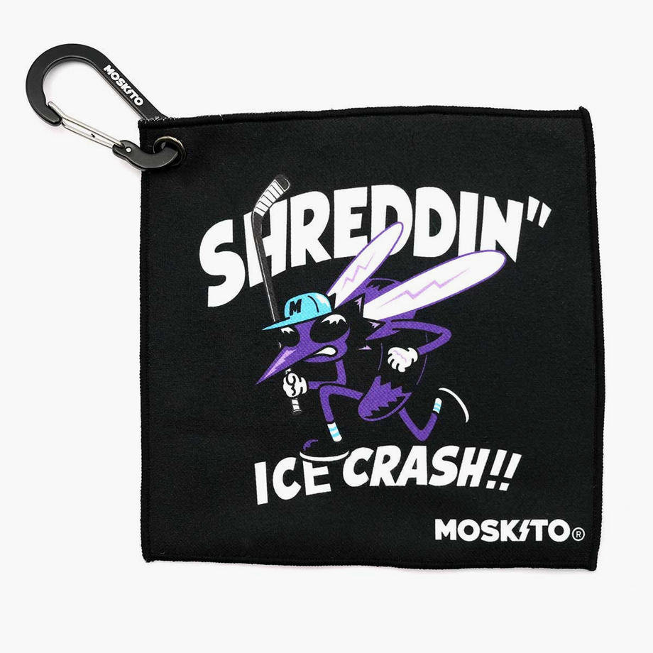 MOSKITO Ice Hockey Skate Blade Towel SHREDDIN BLACK/WHITE