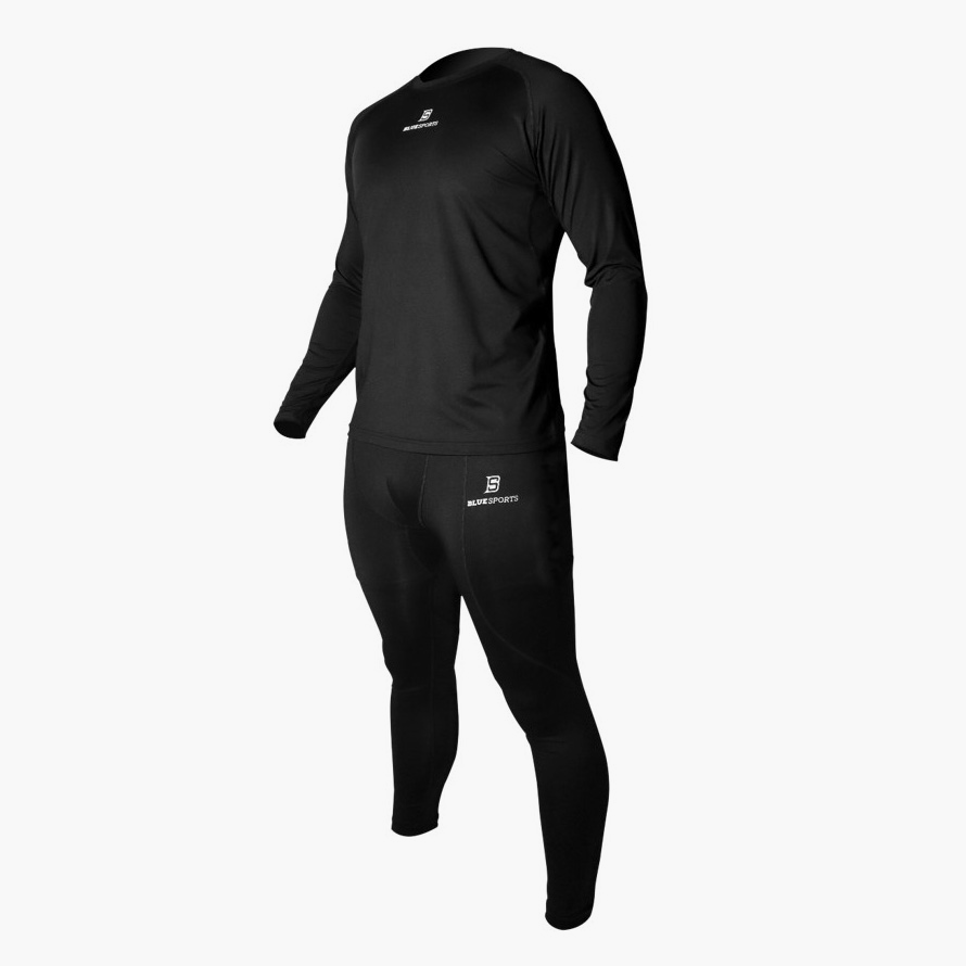 Blue Sports Two Piece Base Layer Junior