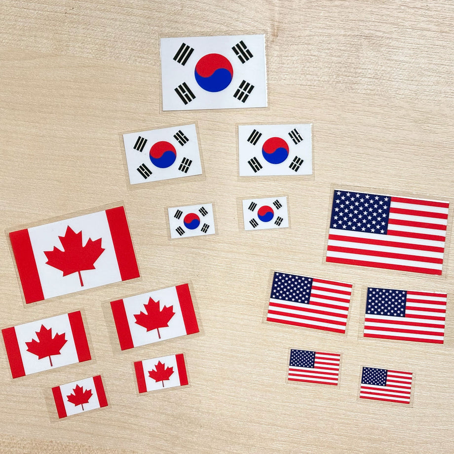 MOSKITO Hockey Helmet Flag Sticker Pack