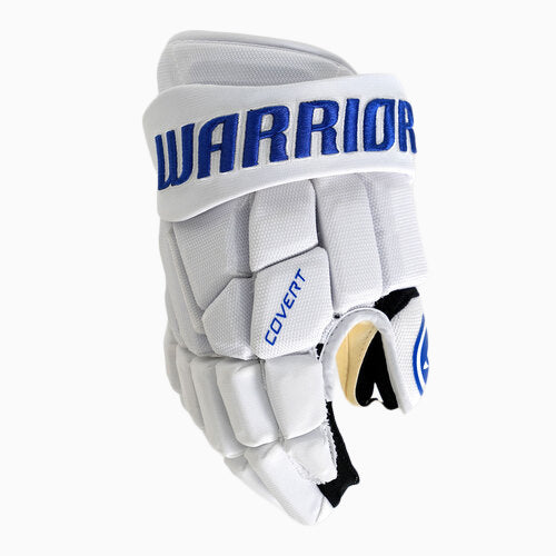 Warrior Covert Pro Ice Hockey Gloves White Royal