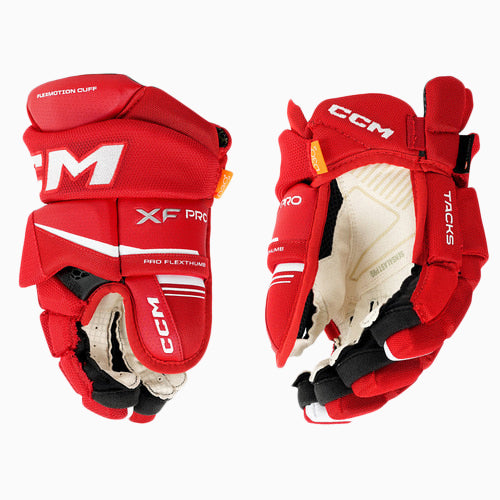 CCM Tacks XF PRO Junior Gloves RED