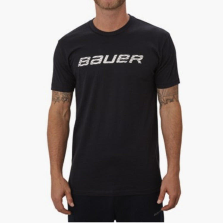 BAUER GRAPHIC SS CREW BLK Senior