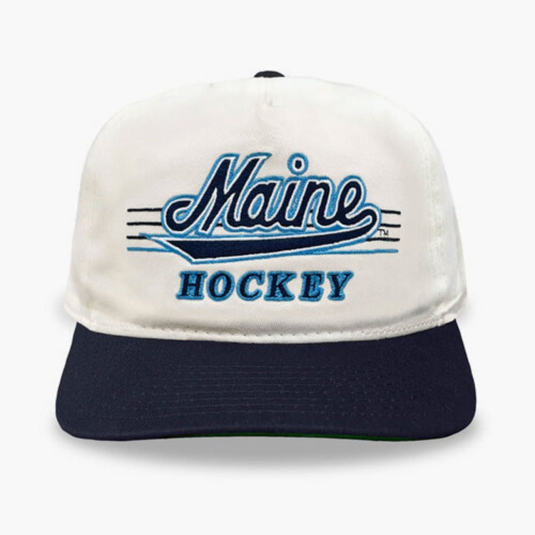 Celly Maine Hockey Snapback : Cream