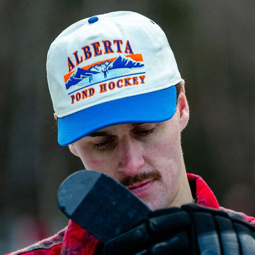 Celly Alberta Pond Hockey Snapback : Cream/Blue