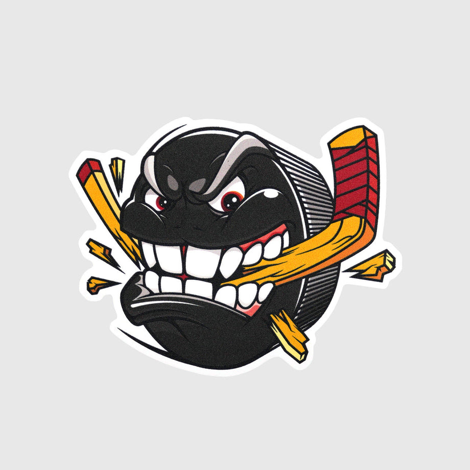 MOSKITO HOCKEY STICKER Design ANGRY PUCK I