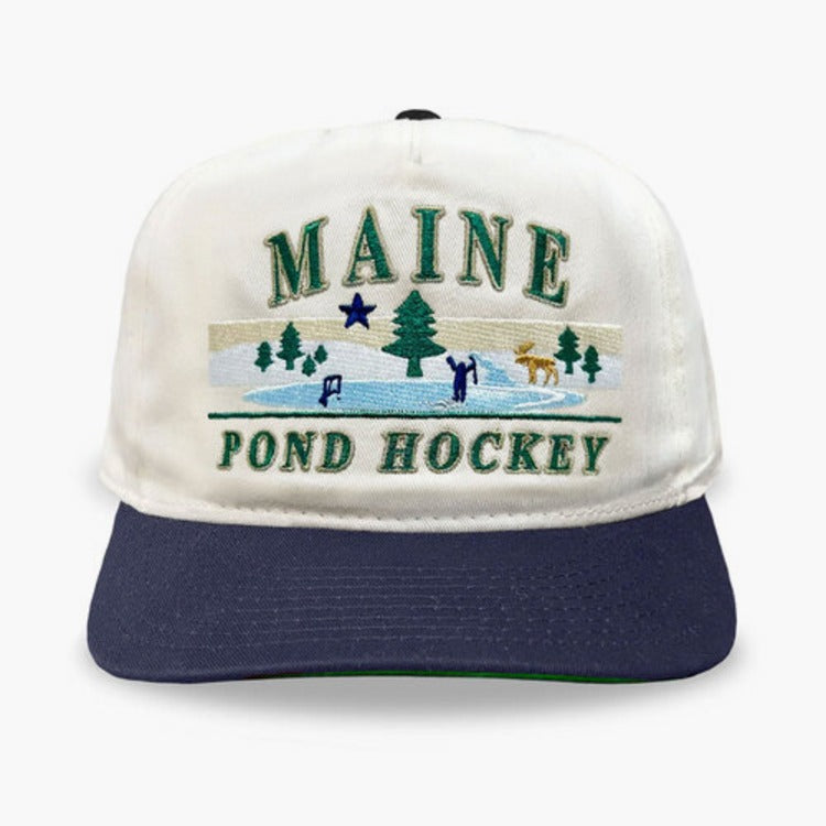 Celly Maine Pond Hockey Snapback : Cream