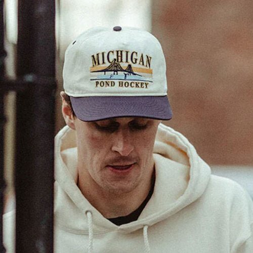 Celly Michigan Pond Hockey Snapback : Cream