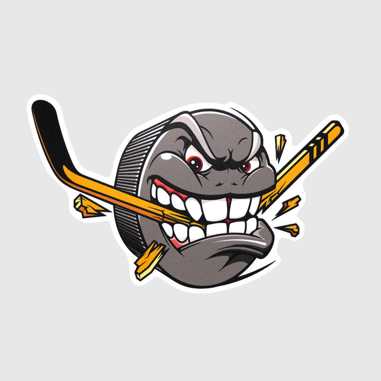 MOSKITO HOCKEY STICKER Design ANGRY PUCK II