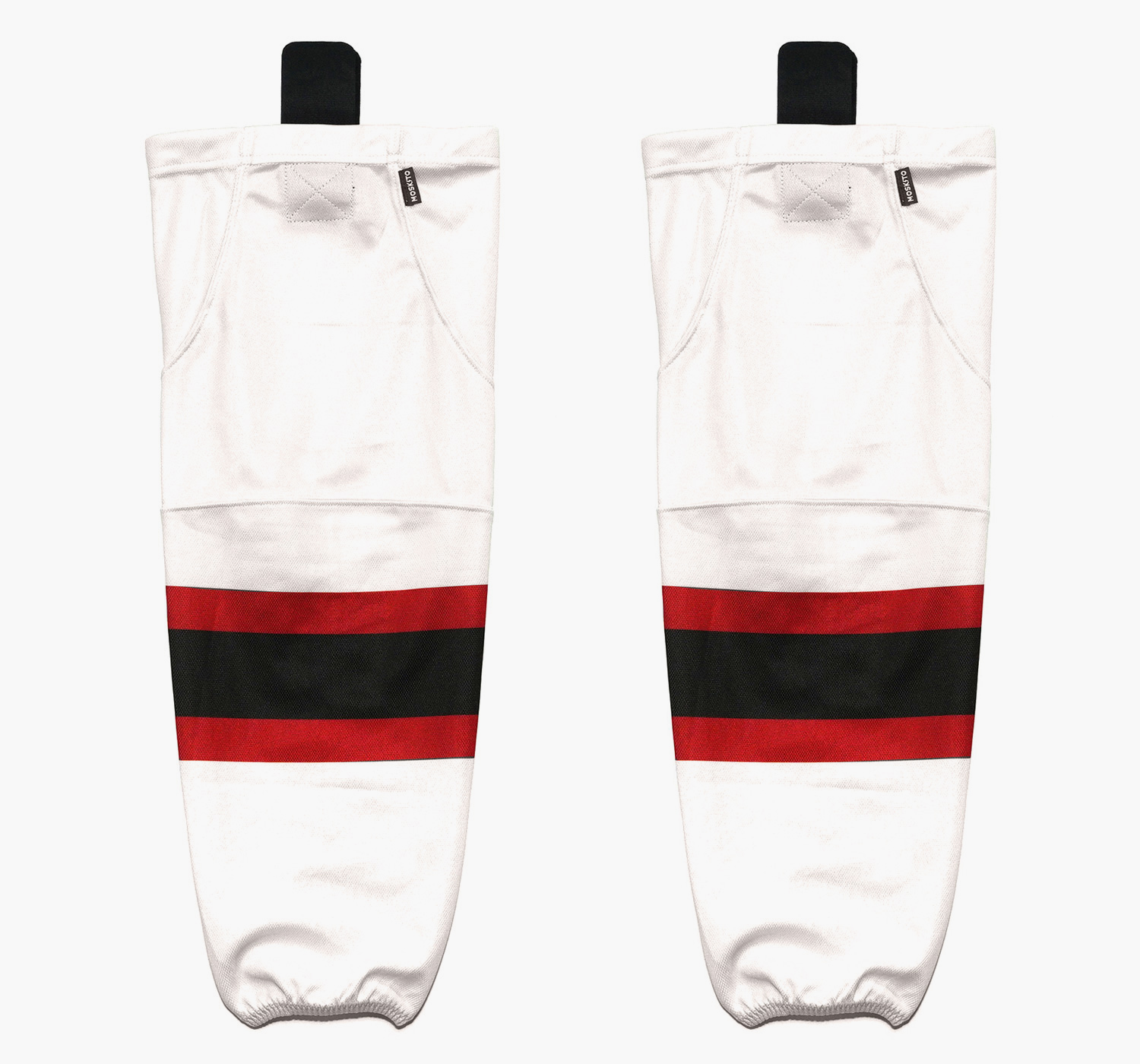 Hockey Socks 2. ivory / black (logo)