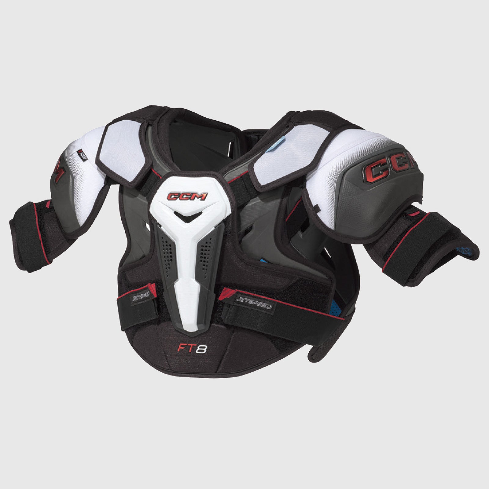 CCM Jet Speed FT8 Junior Ice Hockey Protection Set Shoulder Pads + Elbow Pads + Shin Guards