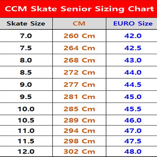 CCM Tacks XF 90 Senior Skates How to Size