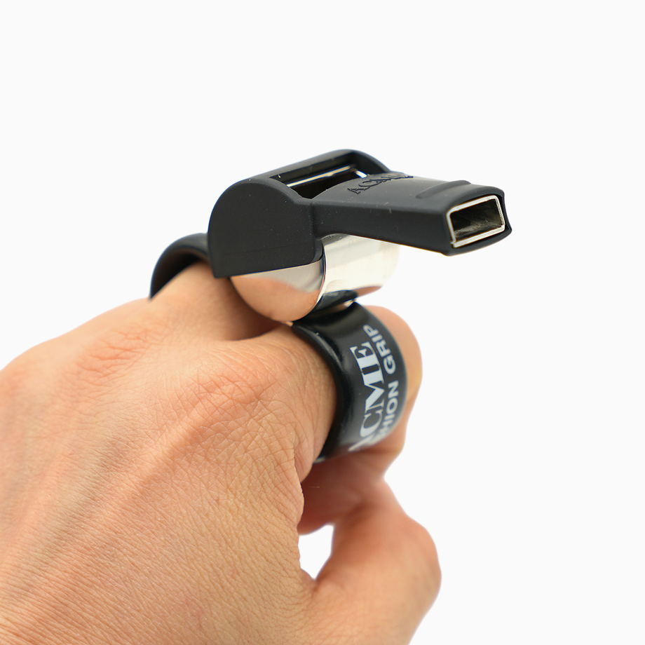 ACME Thunderer Finger Grip Whistle 477/58.5 For Coaches & CHL Referees Two Colors