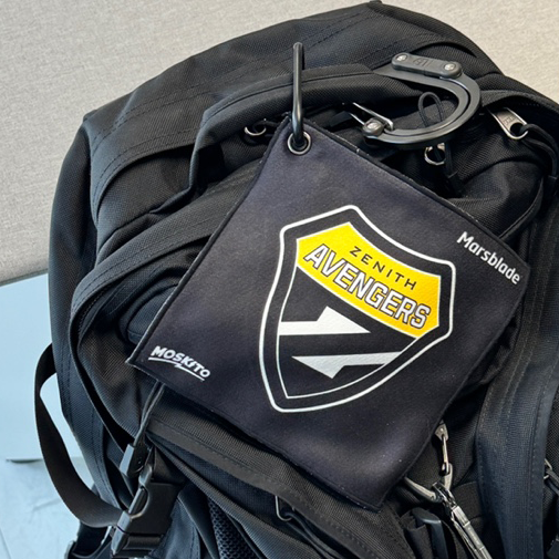 MOSKITO Ice Hockey Skate Blade Towel ICE CRASH PURPLE