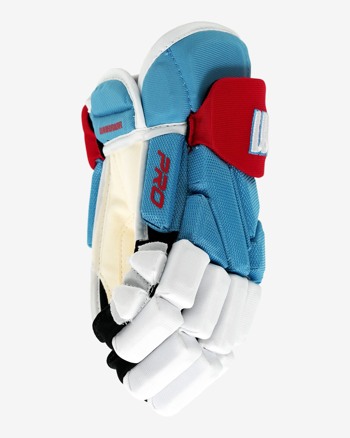 Warrior Covert Pro Custom Ice Blue/Red/White Ice Hockey Glove