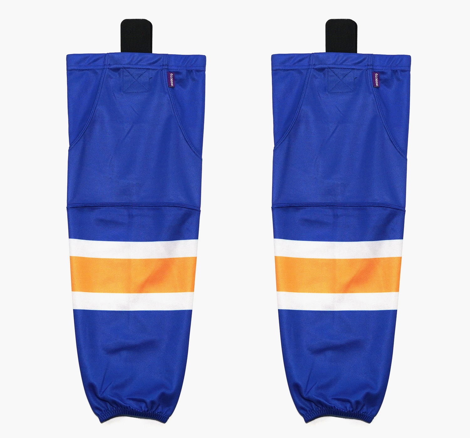 Hockey Socks 5. blue / orange (logo)