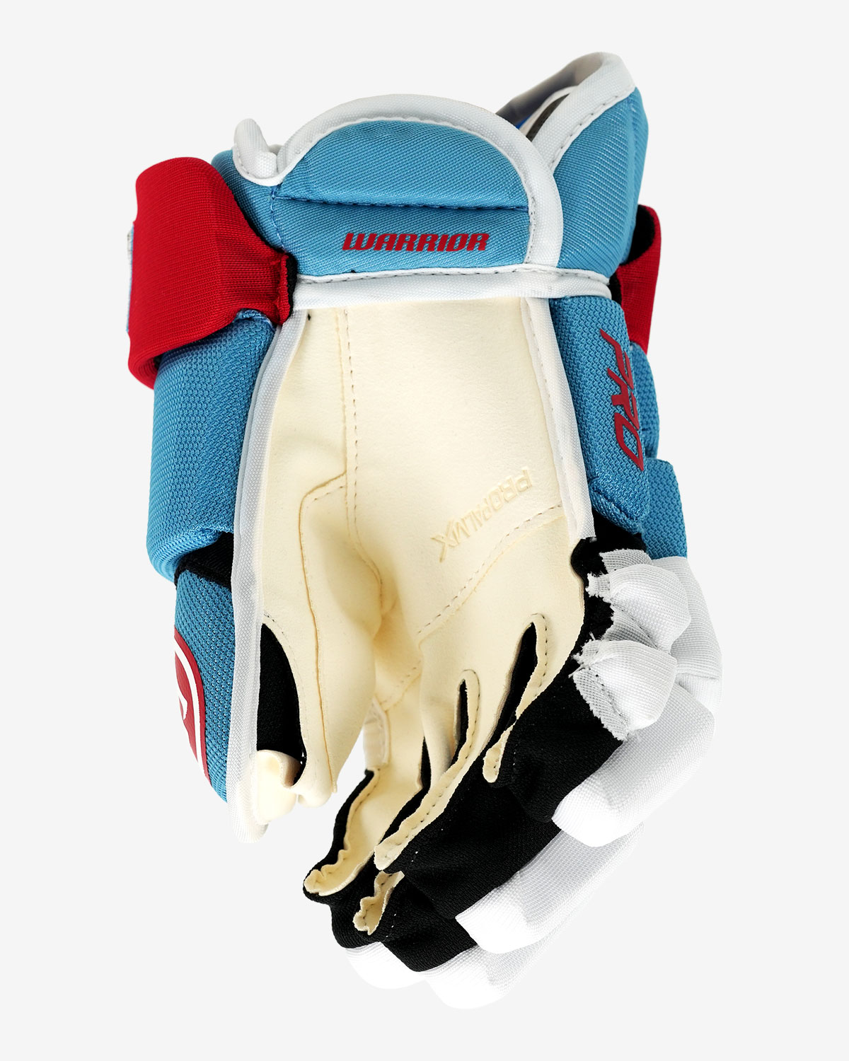 Warrior Covert Pro Custom Ice Blue/Red/White Ice Hockey Glove