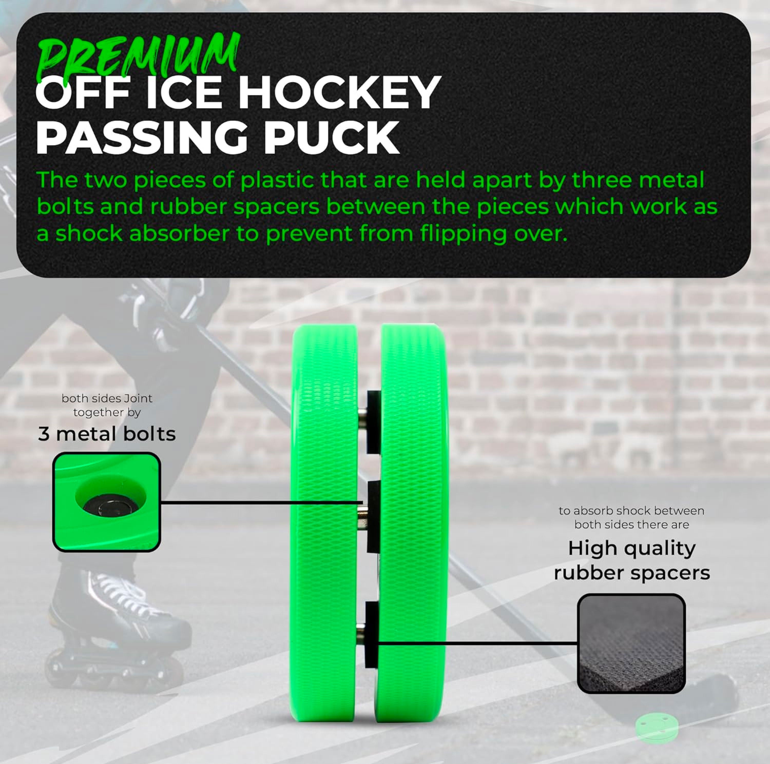 Green Biscuit Original Off-Ice Hockey Puck