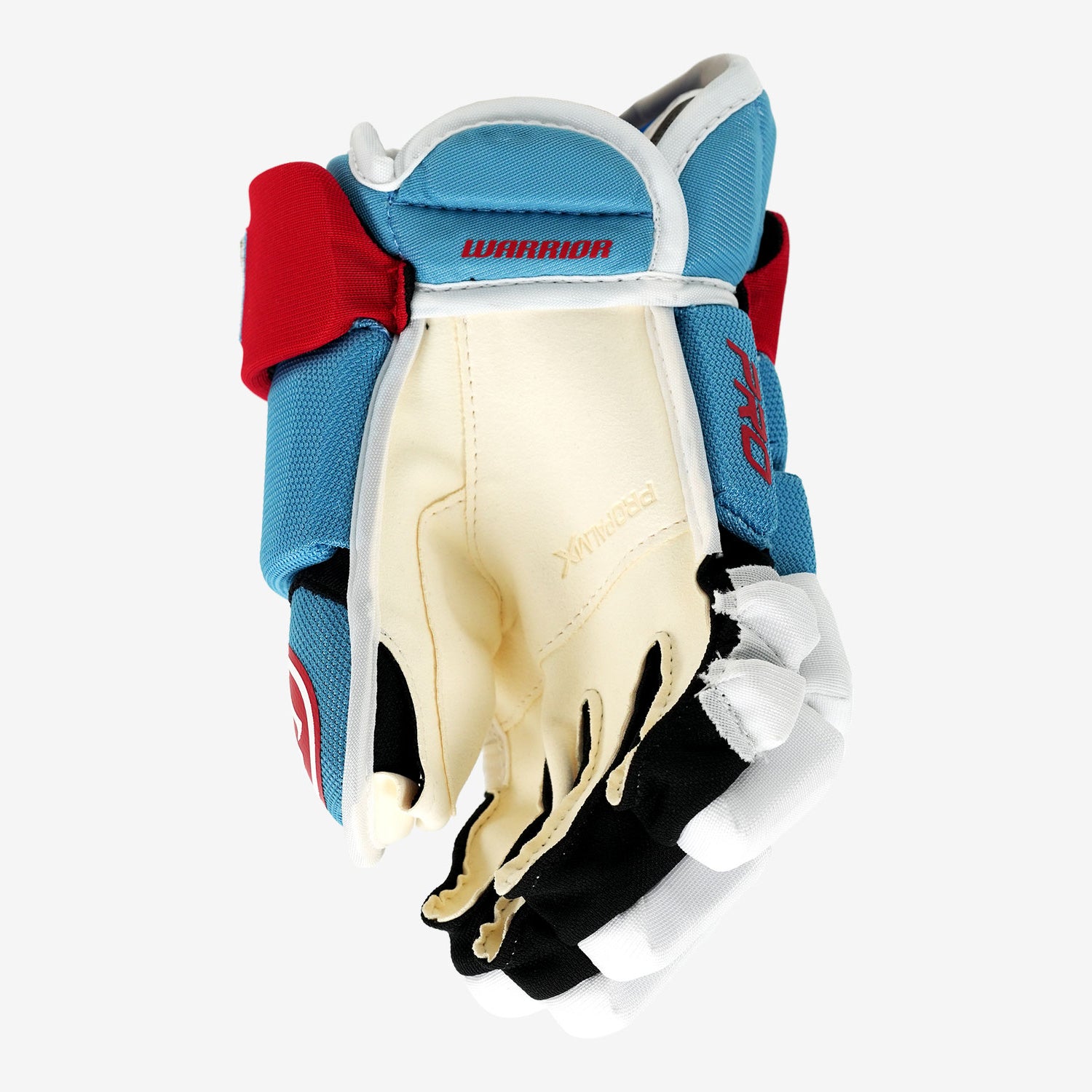 Warrior Covert Pro Custom Ice Blue/Red/White Ice Hockey Glove