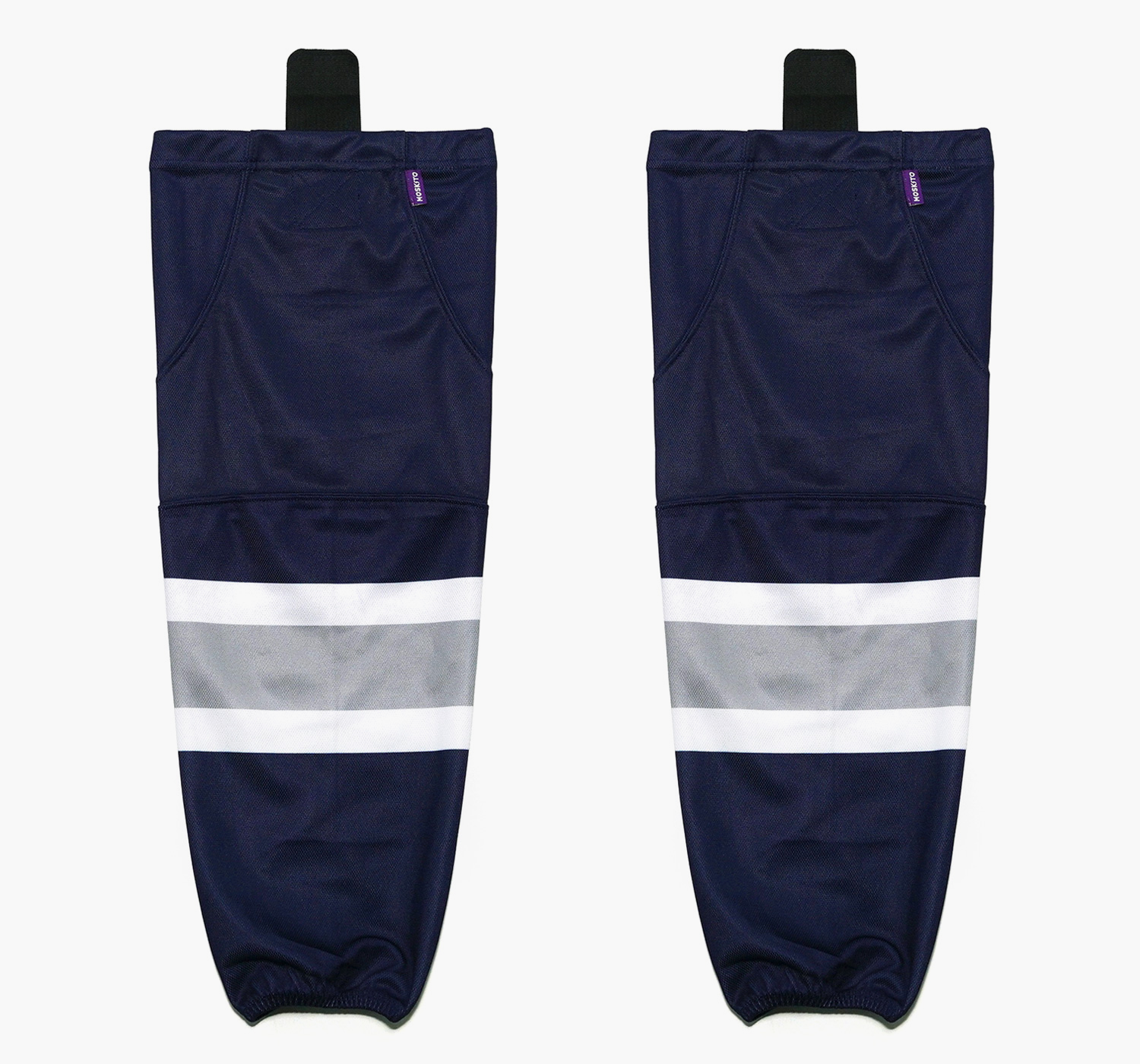 Hockey Socks 7. navy / gray (logo)